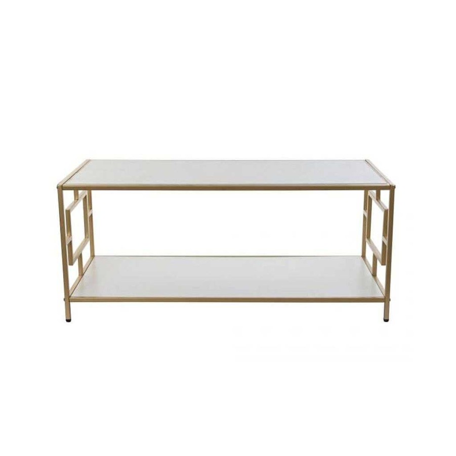 Mesas Baratas Tienda de Muebles en Las Palmas Mesas De Centro | Mesita Centro Metal En Dorado 110Cm