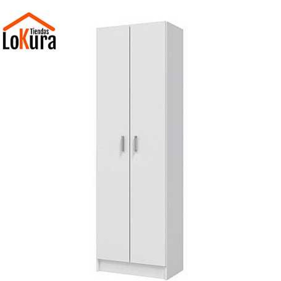 Cocina Tienda de Muebles en Las Palmas | Armario Auxiliar Multiusos 59X37X180 Blanco Artik