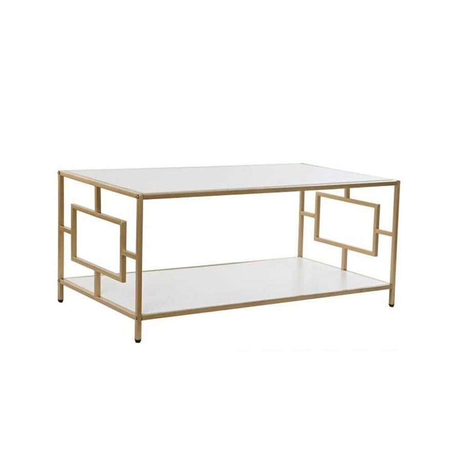 Mesas Baratas Tienda de Muebles en Las Palmas Mesas De Centro | Mesita Centro Metal En Dorado 110Cm
