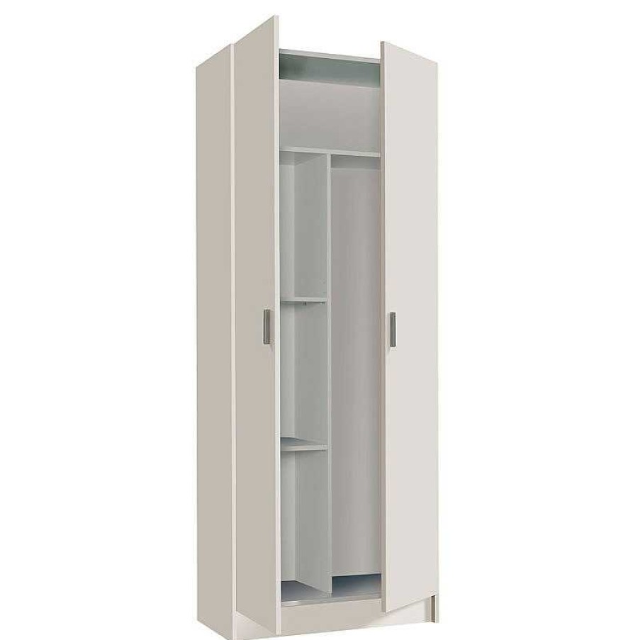 Cocina Tienda de Muebles en Las Palmas | Armario Multiusos Escobero 2 Puertas 73Cm Blanco Artik