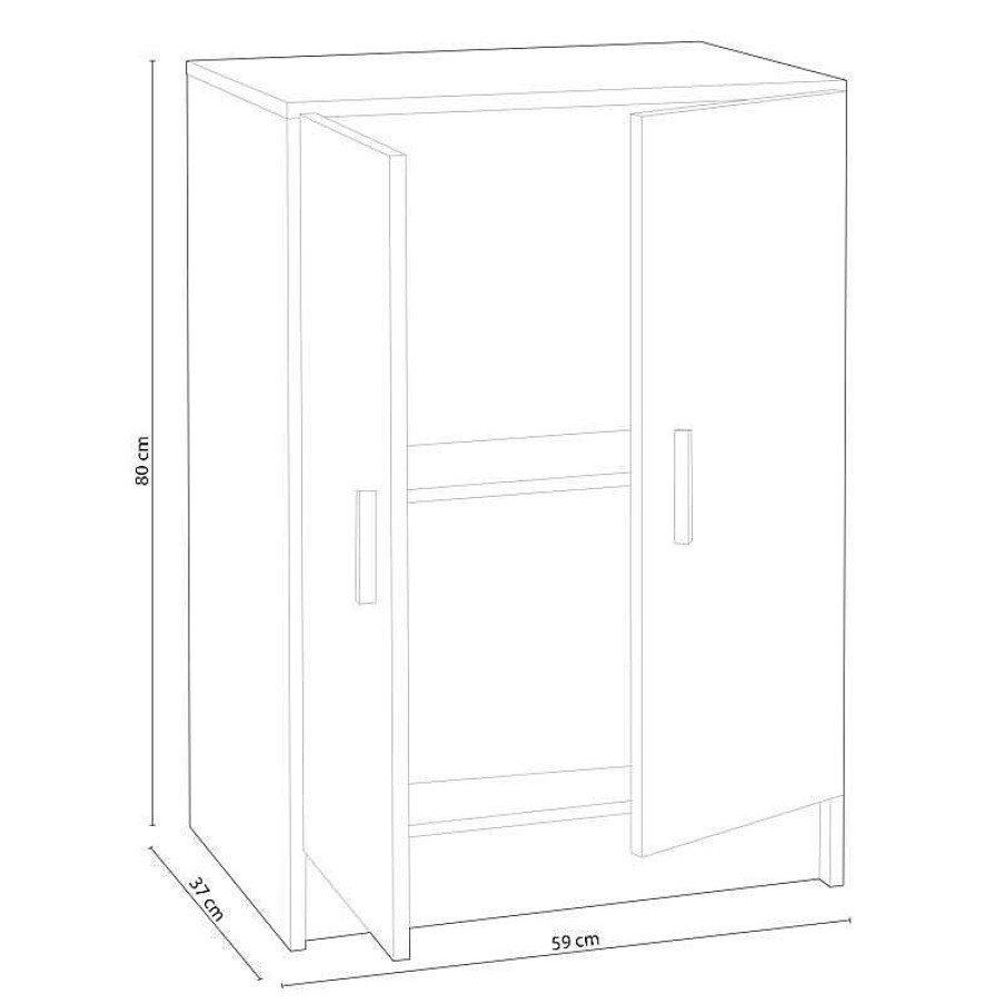 Cocina Tienda de Muebles en Las Palmas | Armario Multiusos Bajo 60X37X80Cm