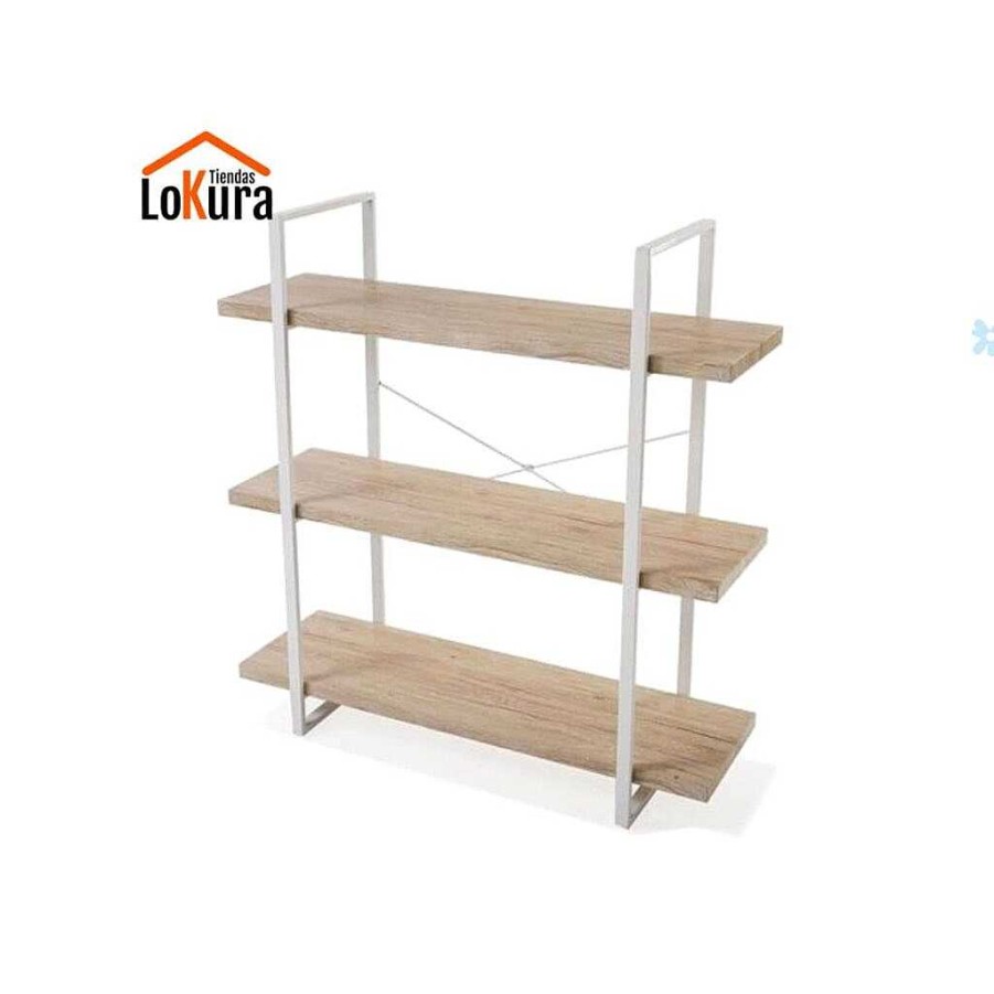 Muebles De Comedor Tienda de Muebles en Las Palmas | Estanter A 3 Baldas Madera Roble / Blanco