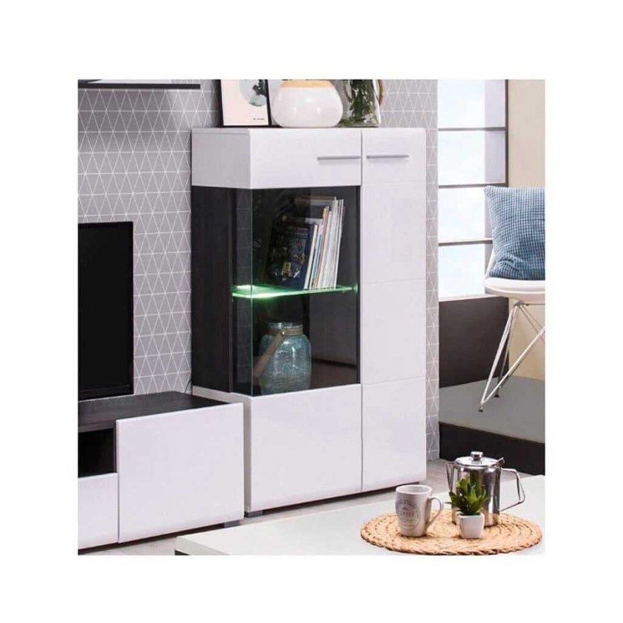 Muebles De Comedor Tienda de Muebles en Las Palmas | Vitrina Baja Enzo 77,5X35X124Cm.