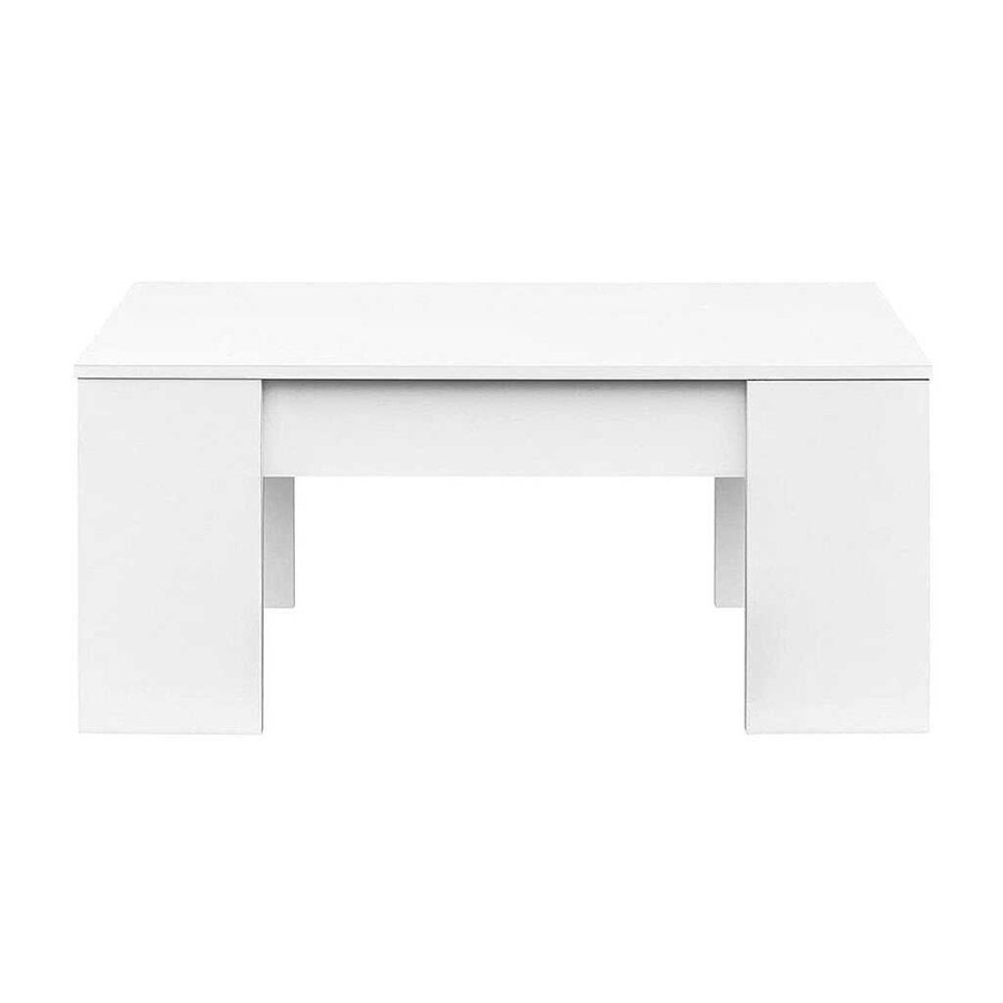 Mesas Baratas Tienda de Muebles en Las Palmas Mesas De Centro | Mesa De Centro Elevable Rectangular Blanco