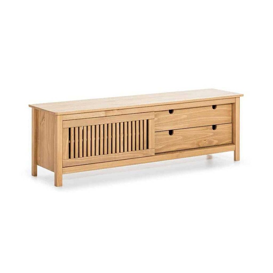 Muebles De Comedor Tienda de Muebles en Las Palmas | Mueble De Tv Bruna 158X40X50Cm Blanco / Cera