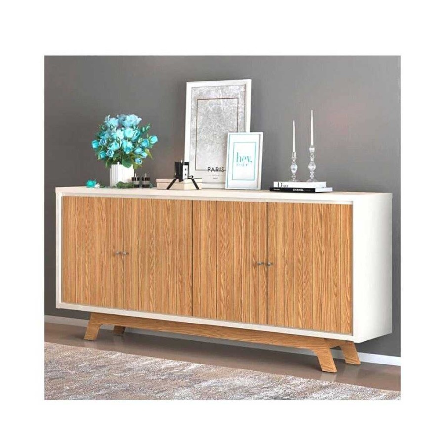 Muebles De Comedor Tienda de Muebles en Las Palmas | Aparador 4 Puertas Brest 180 35,7 80,5Cm